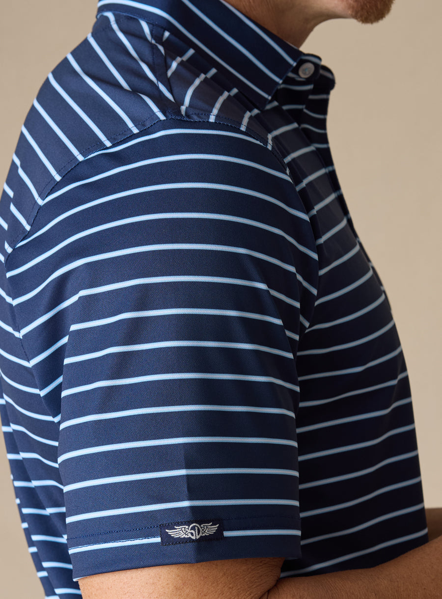 Quintero Stripe Polo - New Indigo
