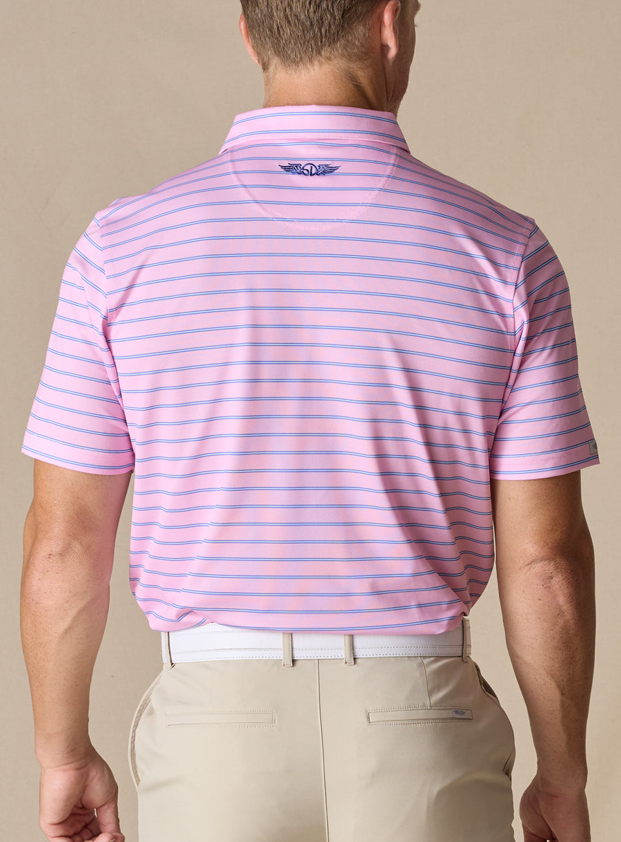 Quintero Stripe Polo - Pink Lemonade

