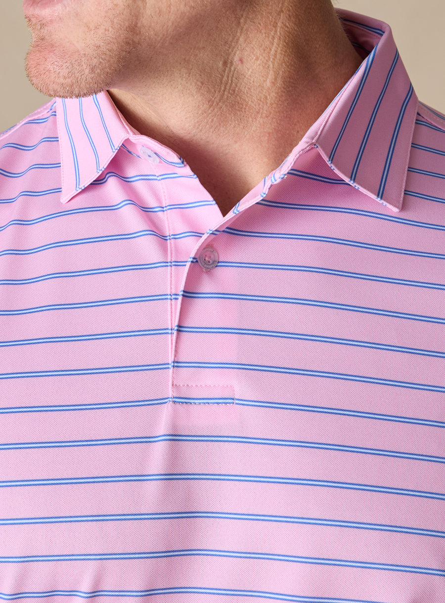 Quintero Stripe Polo - Pink Lemonade
