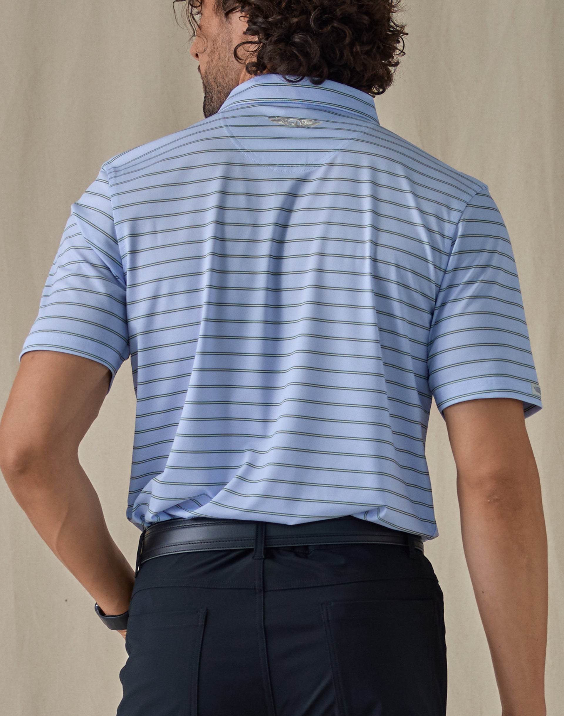 Quintero Stripe Polo - Powder
