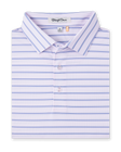 Quintero Stripe Polo in lilac, folded view