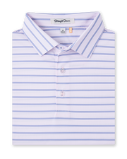 Quintero Stripe Polo in lilac, folded view