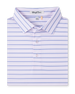 Quintero Stripe Polo in lilac, folded view