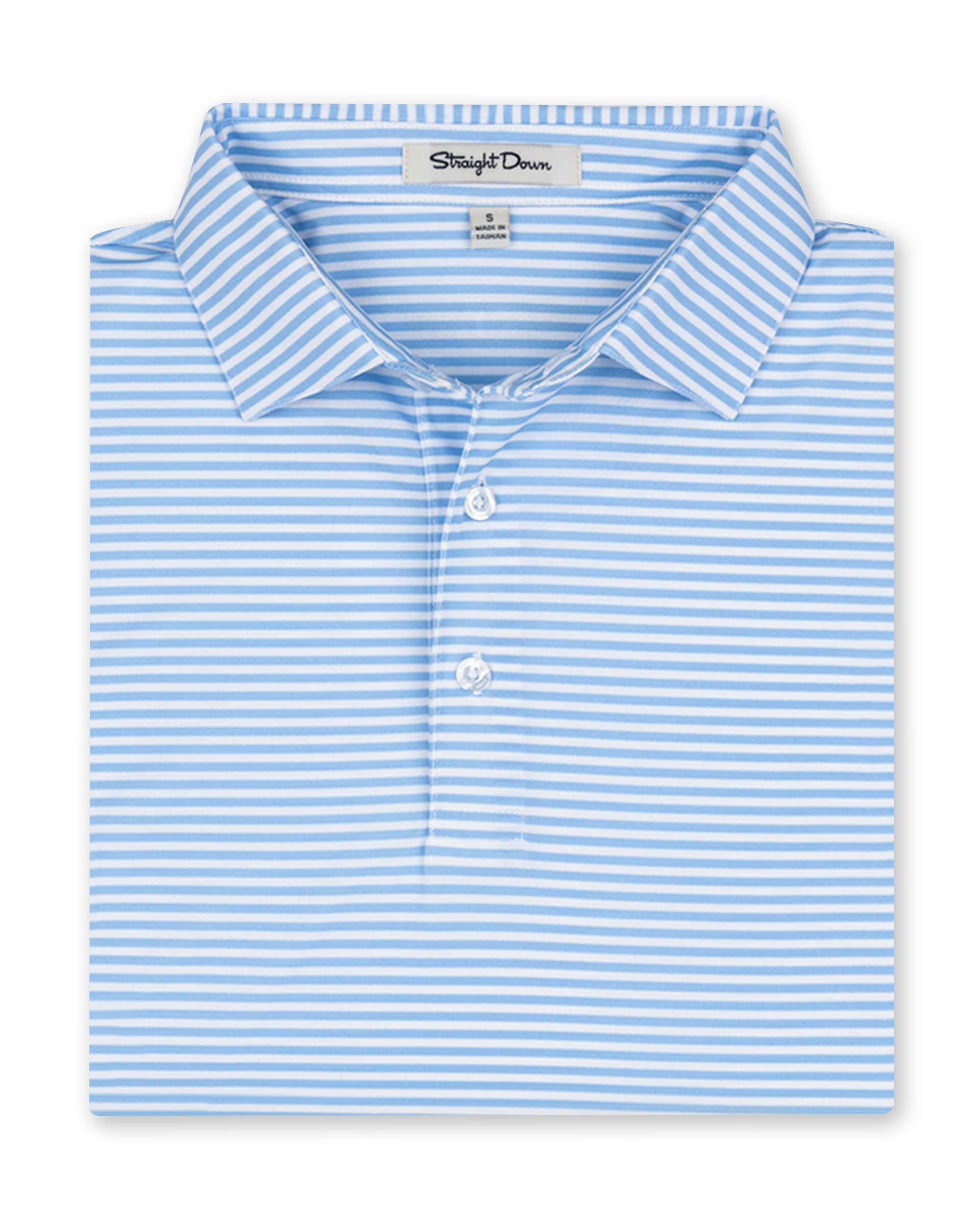 Del Mar Stripe Polo - Carolina
