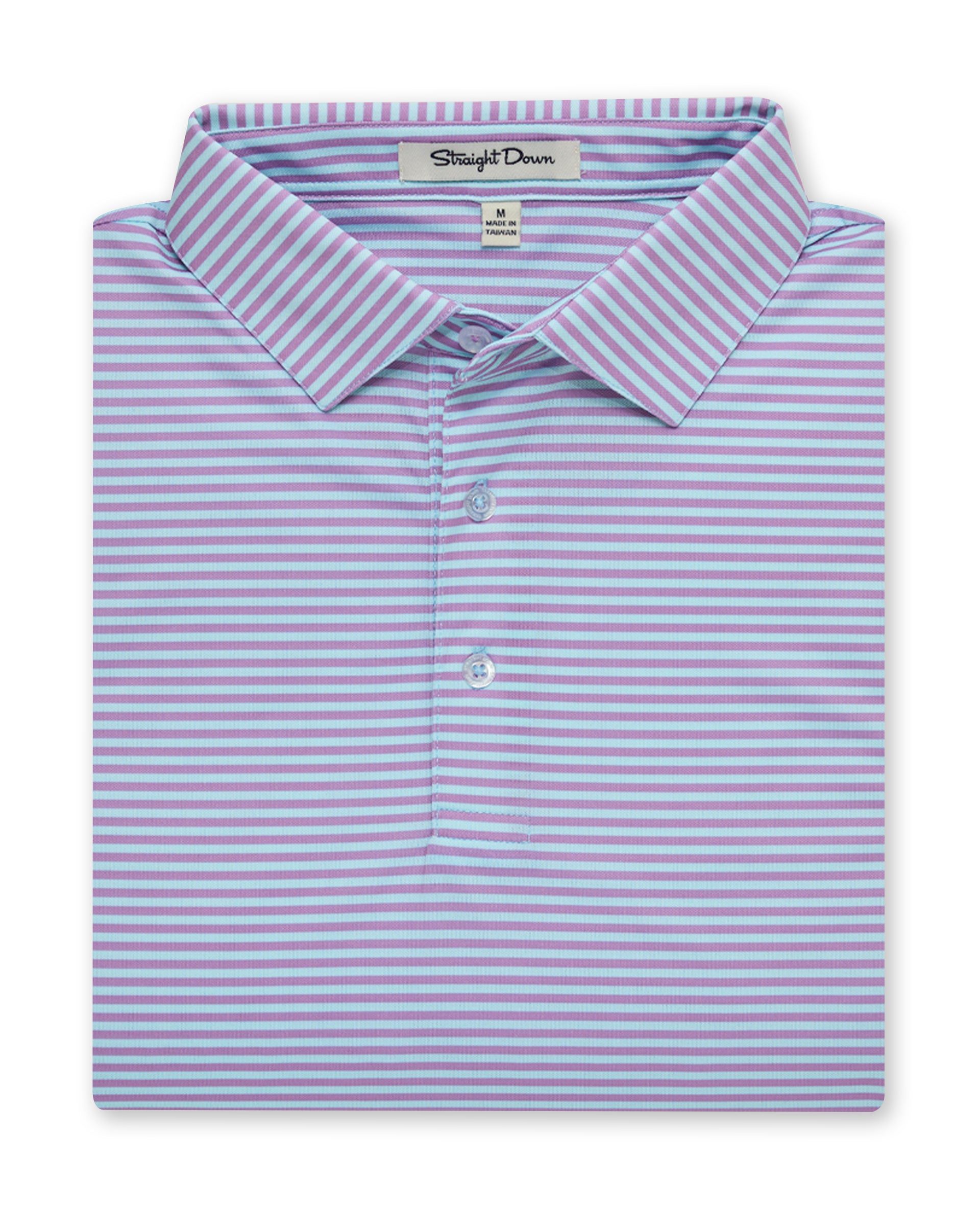 Del Mar Stripe Polo - Oasis
