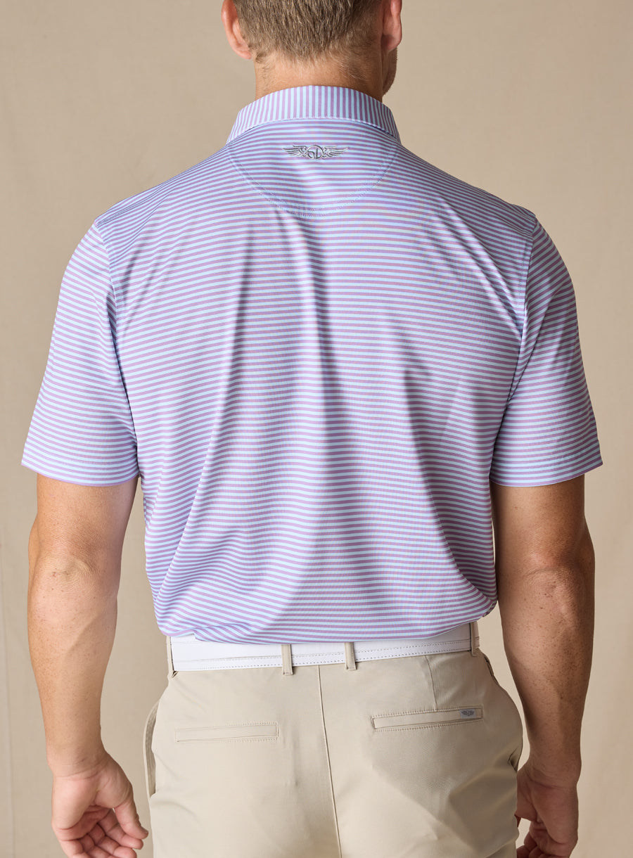 Del Mar Stripe Polo - Oasis
