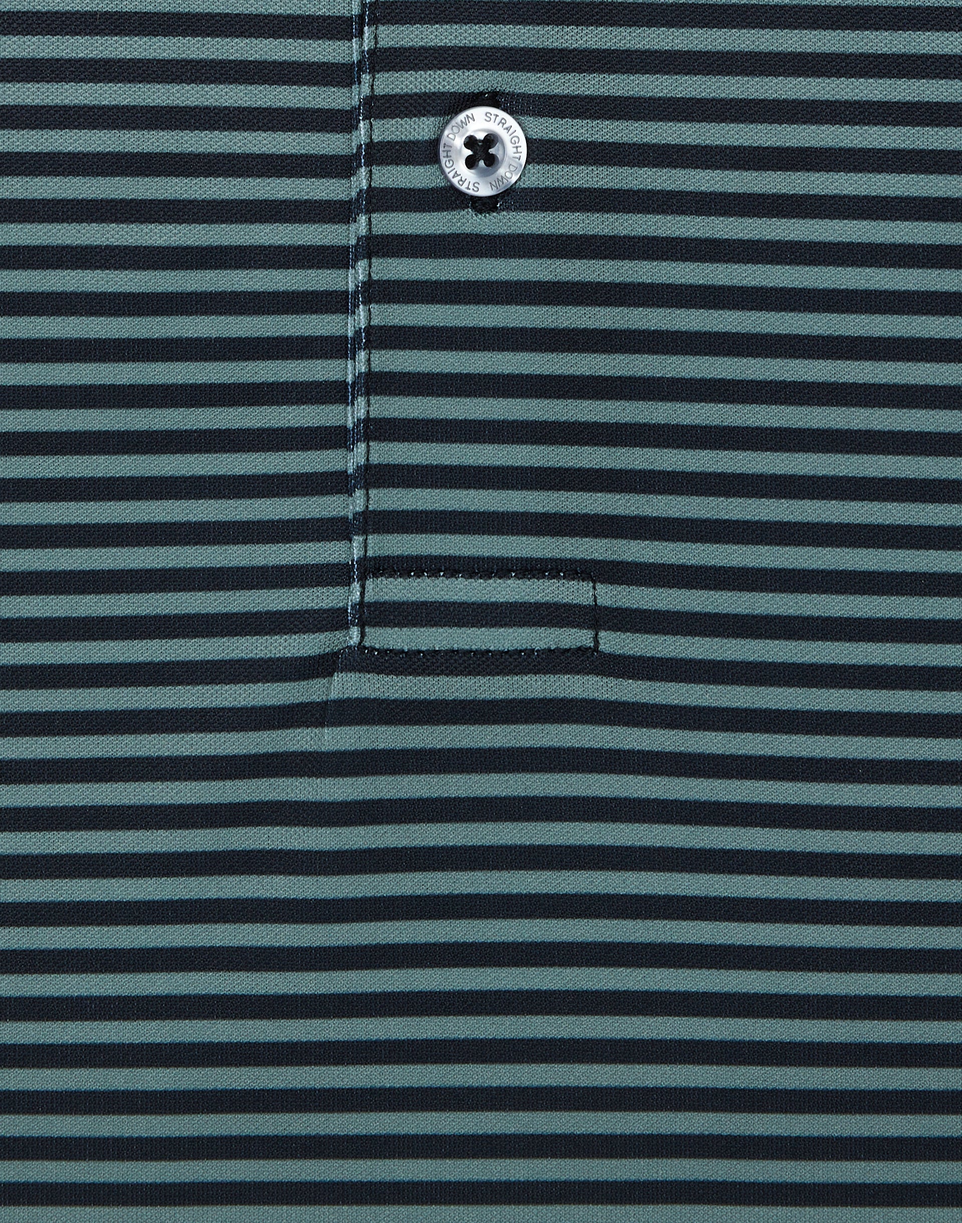 Del Mar Stripe Polo - Pine
