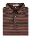 Del Mar Stripe Polo - Tobacco