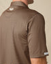 Del Mar Stripe Polo - Tobacco