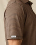 Del Mar Stripe Polo - Tobacco