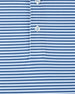 Del Mar Stripe Polo in Lake Blue, fabric and stripe detail close-up