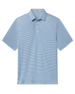Men’s Del Mar Stripe Polo in mint tea, front view