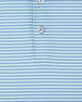 Del Mar Stripe Polo in mint tea, stripe detail view