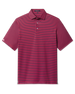 Del Mar Stripe Polo in New Indigo / Flag Red, front flat lay product view
