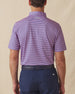 Del Mar Stripe Polo in Pink Floyd/Moonlight, men's back model view