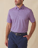 Del Mar Stripe Polo in Pink Floyd/Moonlight, men's front model view