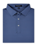 Men’s Del Mar Stripe Polo in tidal, folded view