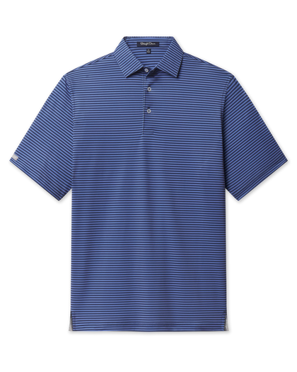 Men’s Del Mar Stripe Polo in tidal, front view