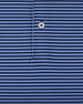 Men’s Del Mar Stripe Polo in tidal, stripe detail view