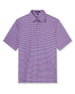 Del Mar Stripe Polo in Pink Floyd/Moonlight, front flat lay product view