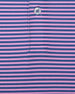 Del Mar Stripe Polo in Pink Floyd/Moonlight, close-up striped fabric detail