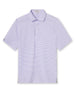Del Mar Stripe Polo in violat, flat lay product view