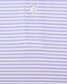 Del Mar Stripe Polo in violet, stripe and fabric detail