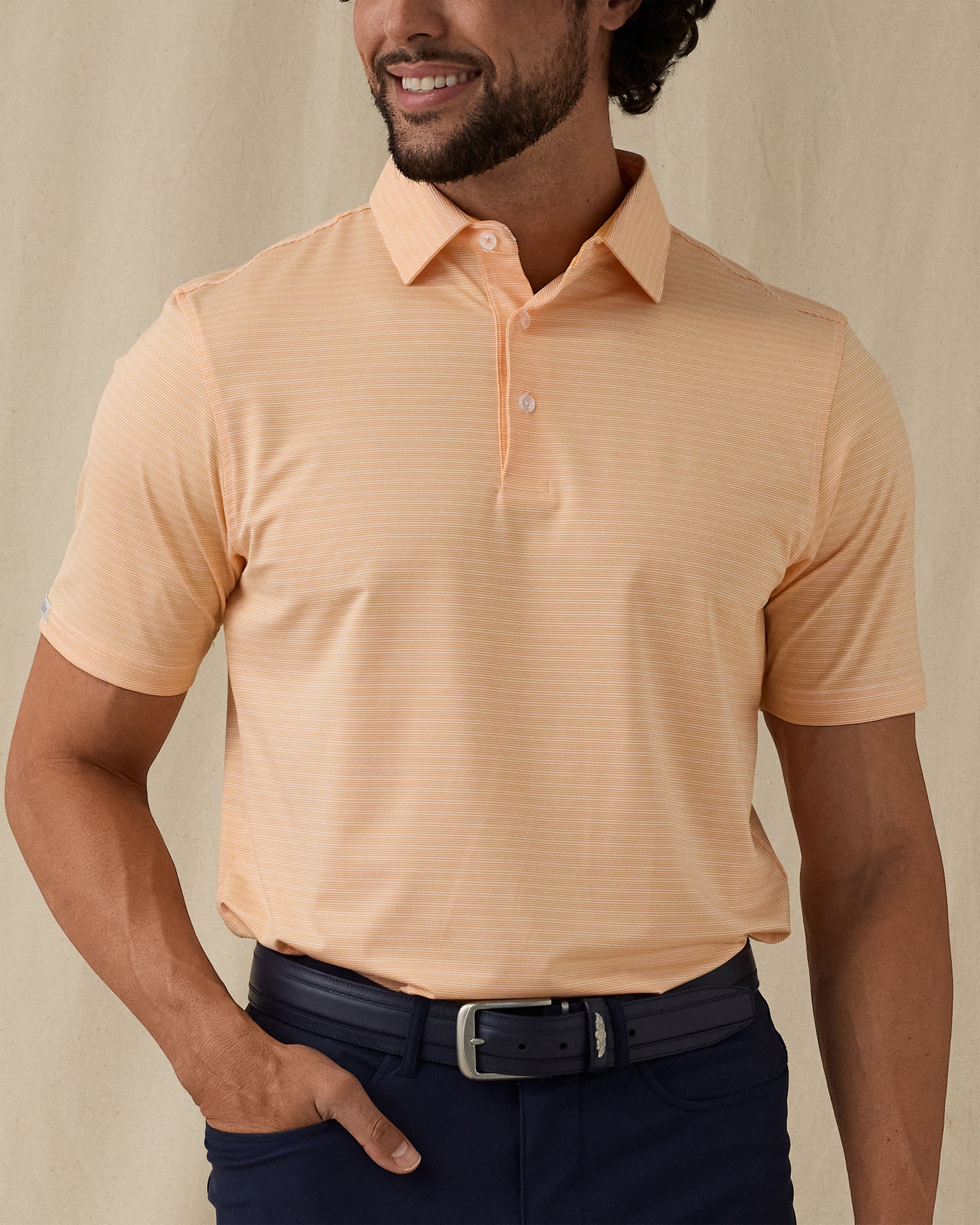 Dundee Stripe Polo - Citrus
