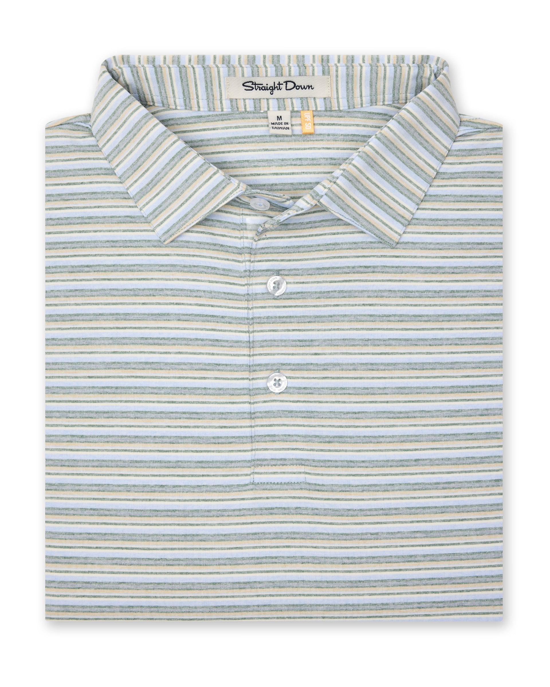 Oceano Stripe Polo - Pine
