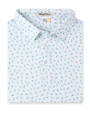 Cup Final Polo in Green Stone, folded front product view