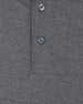 Donovan Polo in Dark Grey Heather, fabric texture detail close-up view