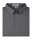 Donovan Polo in Dark Grey Heather, folded front product view