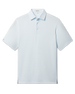 Peninsula Stripe Polo in Nantucket Blue, front flat lay product view