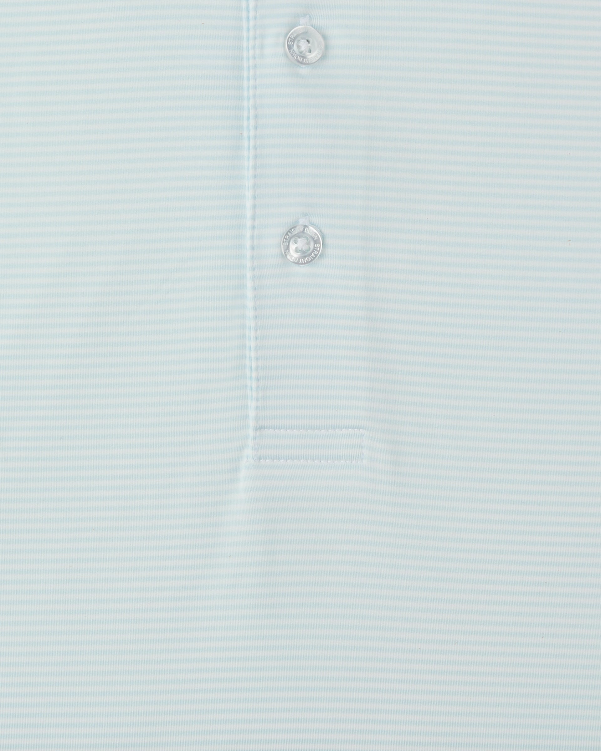 Peninsula Stripe Polo in Sea Spray, stripe fabric detail close-up view