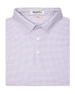 Wilshire Polo in haze, folded view highlighting collar, placket, and micro-print design