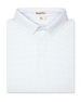 Wilshire Polo in gemstone, folded view highlighting collar, placket, and micro-print design