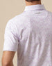 South Beach Polo in Violet, back logo detail close-up