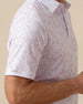 South Beach Polo in Violet, sleeve detail close-up