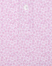 Oleander Polo in haze, close-up of pink floral pattern detail