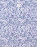 Close-up of men’s light purple floral print polo shirt