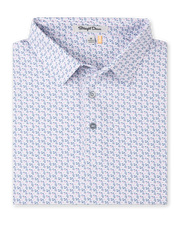 Harbor Club Polo in Moonlight, folded front product view