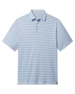 Channel Stripe Polo in Nantucket, front flat lay product view