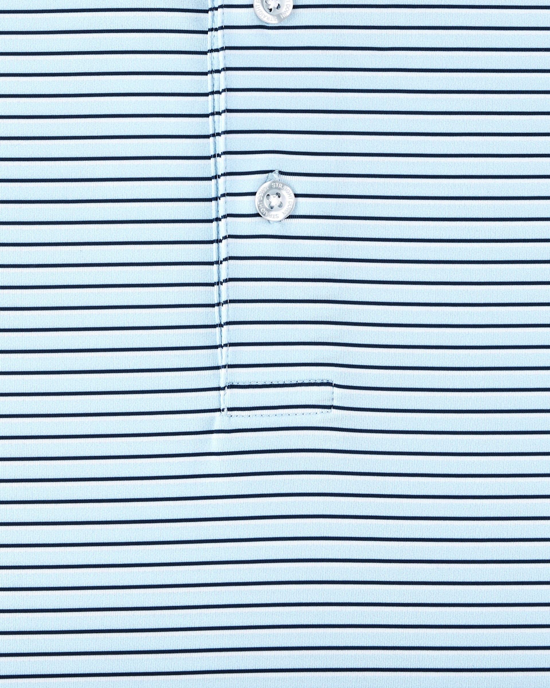 Channel Stripe Polo in Nantucket, stripe detail close-up view