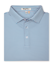 Channel Stripe Polo - Coastal