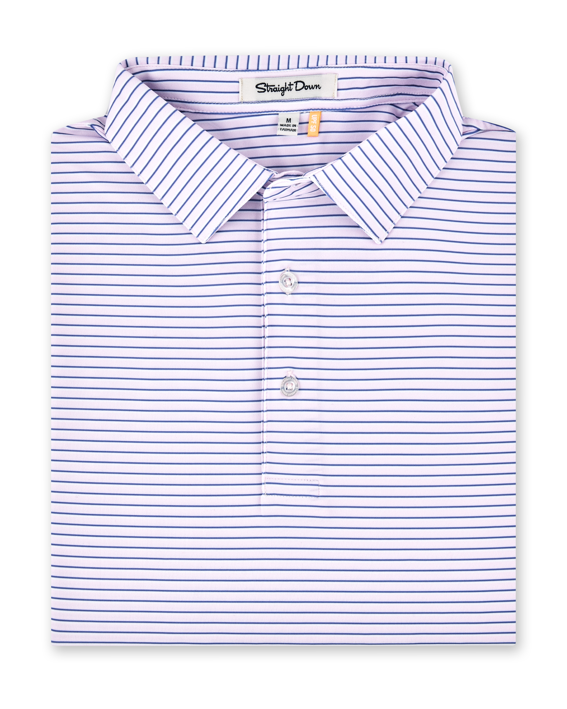 Channel Stripe Polo - Lilac / Tidal