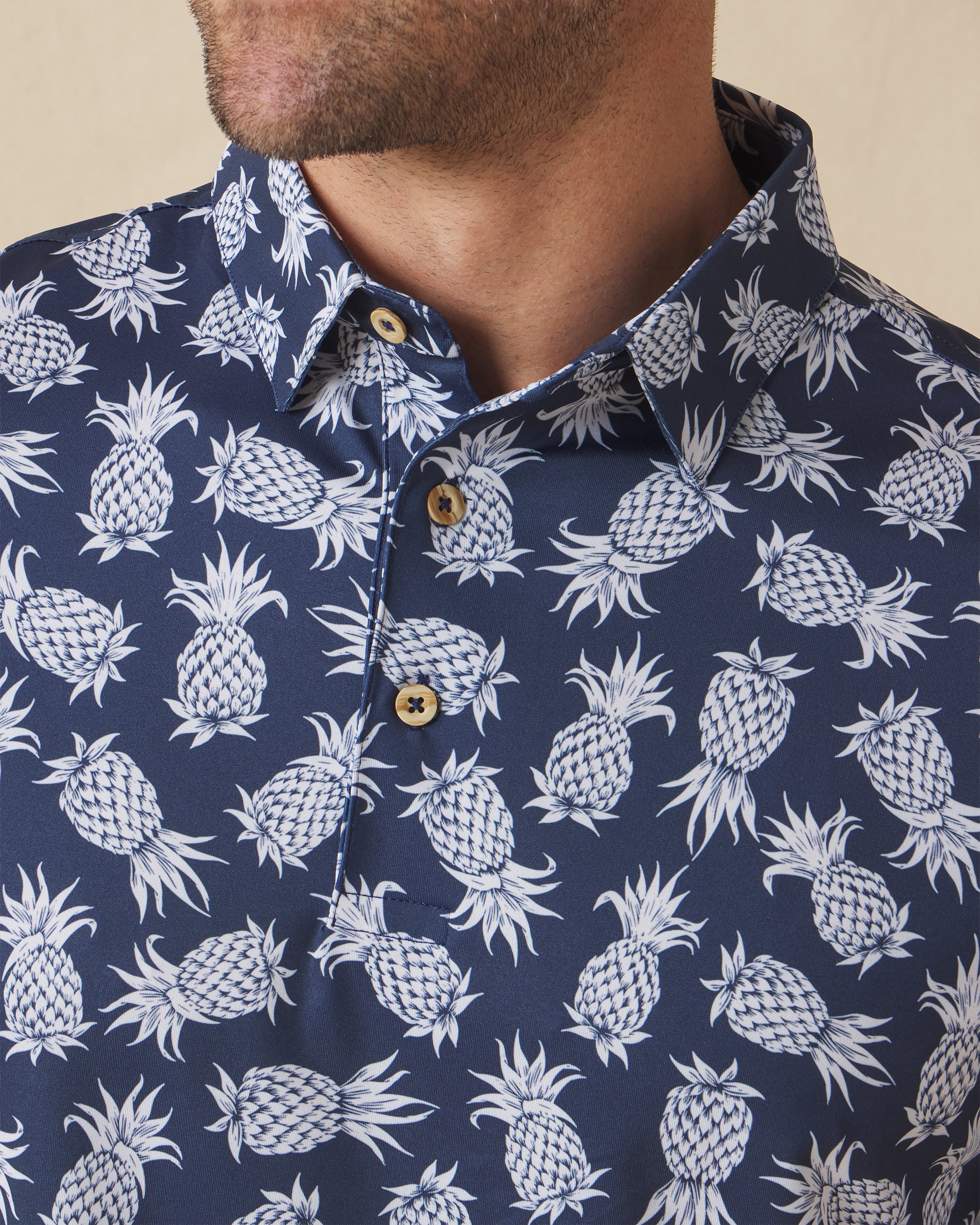 Pineapple Express Polo - New Indigo | Straight Down