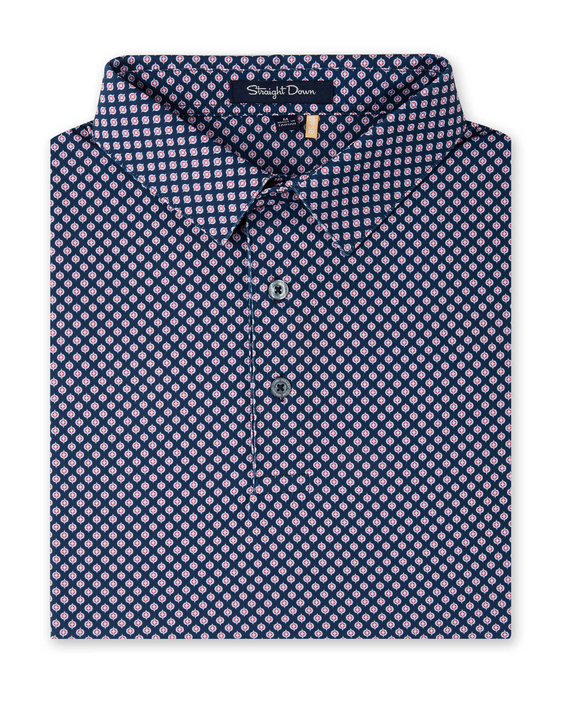 Ironwood Polo in New Indigo, folded front product view