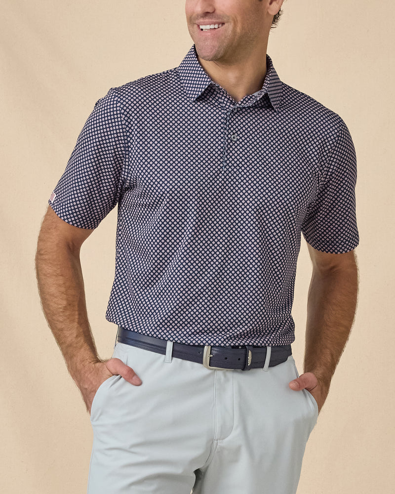 Men’s Ironwood Polo in New Indigo, front model view