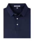 Oxford Polo in New Indigo, folded front product view