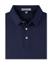 Oxford Polo in New Indigo, folded front product view